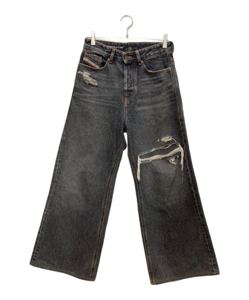 DIESEL（ディーゼル）DIESEL (ディーゼル) ダメージ加工デニムパンツ グレー サイズ:26の古着・服飾アイテム