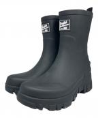 Rockfish Weatherwearロックフィッシュウェザーウェア）の古着「FLATFORM RAIN BOOTS MIDDLE/フラットフォームレインブーツミドル」｜ブラック