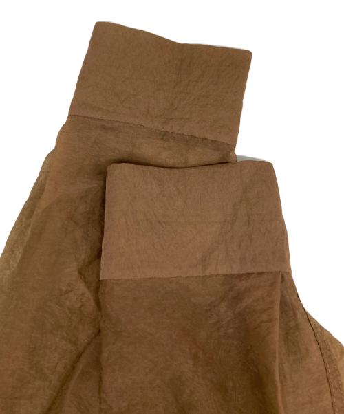 CLANE（クラネ）CLANE (クラネ) SWITCH DESIGN LONG SHEER SHIRT/スイッチ デザイン ロング シアー シャツ ブラウン サイズ:1の古着・服飾アイテム