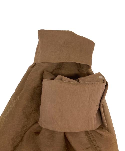 CLANE（クラネ）CLANE (クラネ) SWITCH DESIGN LONG SHEER SHIRT/スイッチ デザイン ロング シアー シャツ ブラウン サイズ:1の古着・服飾アイテム