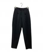HYKEハイク）の古着「タックテーパードパンツ」｜ブラック
