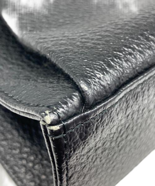COMME des GARCONS（コムデギャルソン）COMME des GARCONS (コムデギャルソン) レザーハンドバッグ ブラックの古着・服飾アイテム