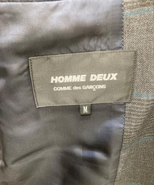 COMME des GARCONS HOMME DEUX（コムデギャルソン オム ドゥ）COMME des GARCONS HOMME DEUX (コムデギャルソン オム ドゥ) テーラードジャケット ネイビー サイズ:Ⅿの古着・服飾アイテム
