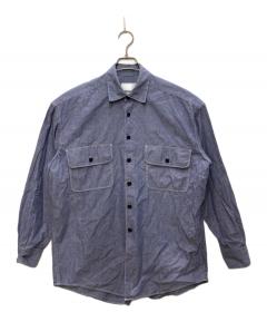 【美品】COMOLI コモリシャツ 長袖 ストライプ サイズ2 中古・古着通販】COMOLI (コモリ) ロンドンストライプ 長袖 コモリ
