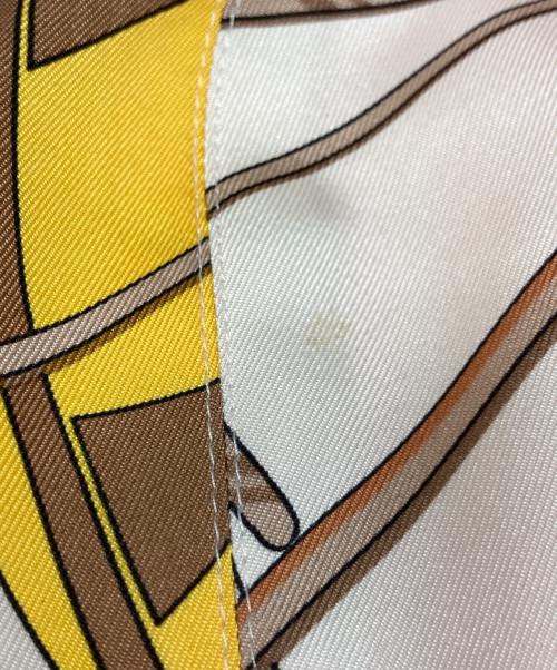 HERMES（エルメス）HERMES (エルメス) 総柄シルクベスト オレンジ サイズ:40の古着・服飾アイテム