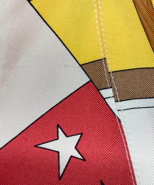 HERMES（エルメス）HERMES (エルメス) 総柄シルクベスト オレンジ サイズ:40の古着・服飾アイテム