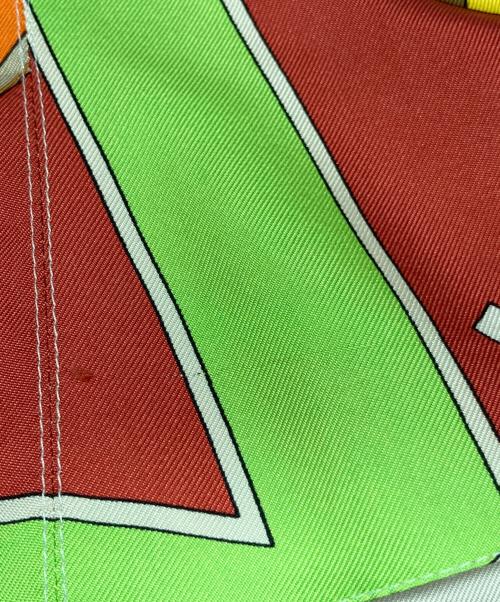 HERMES（エルメス）HERMES (エルメス) 総柄シルクベスト オレンジ サイズ:40の古着・服飾アイテム