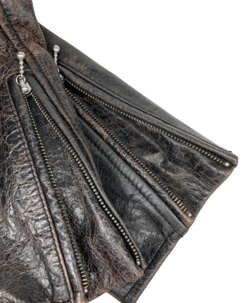 AVIREX（アヴィレックス）AVIREX (アヴィレックス) シングルライダースジャケット ブラック サイズ:2XLの古着・服飾アイテム