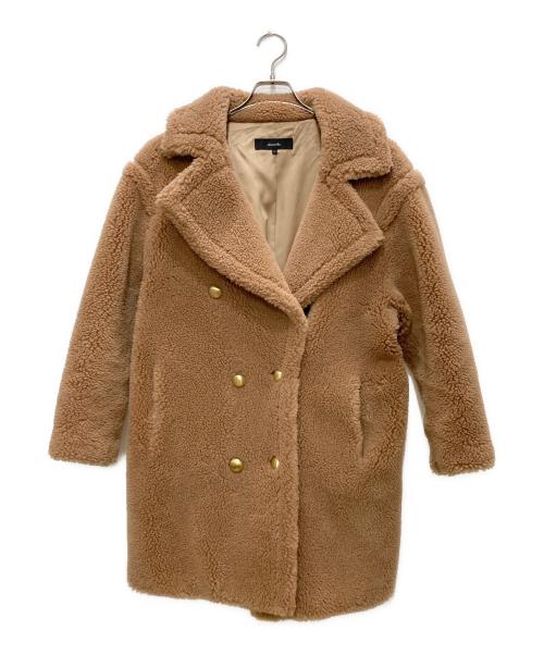 allureville（アルアバイル）allureville (アルアバイル) ウールMIXボアPコート ブラウン サイズ:1の古着・服飾アイテム