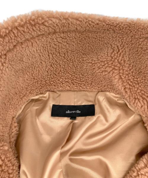 allureville（アルアバイル）allureville (アルアバイル) ウールMIXボアPコート ブラウン サイズ:1の古着・服飾アイテム