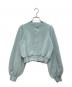 yori（ヨリ）の古着「パフスリーブショートカーデ」｜スカイブルー
