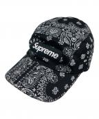 SUPREMEシュプリーム）の古着「BANDANA CAMP CAP/バンダナ キャンプ キャップ」｜ホワイト×ブラック