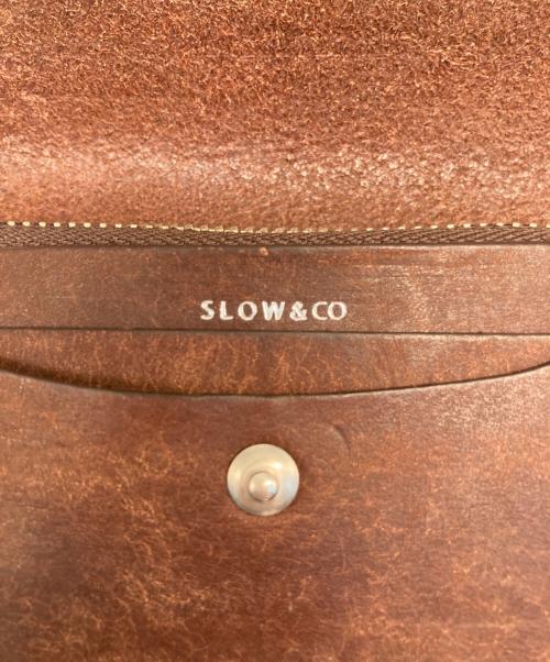 SLOW&CO（スロウアンドコー）SLOW＆CO (スロウアンドコー) ingrasat ミニウォレット/イングラサットミニウォレット ブラウンの古着・服飾アイテム