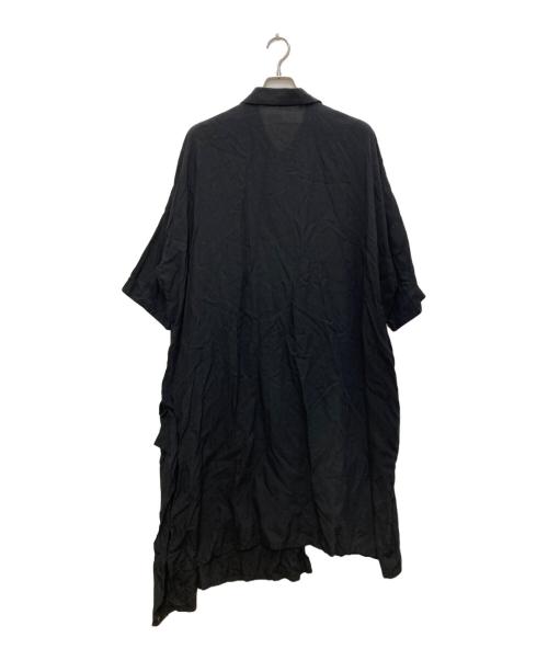 Y's（ワイズ）Y's (ワイズ) テンセルシャツワンピース ブラック サイズ:2の古着・服飾アイテム