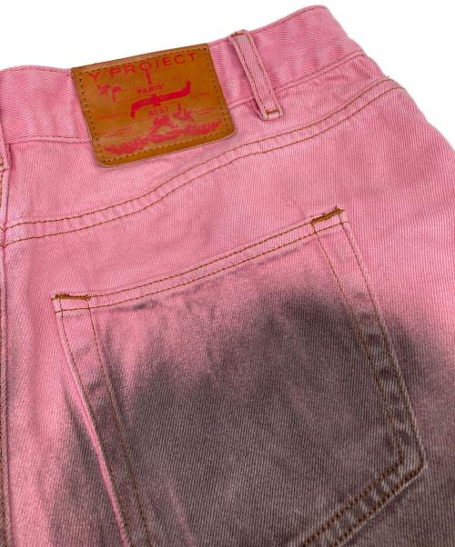 Y. PROJECT（ワイプロジェクト）Y. PROJECT (ワイプロジェクト) ドレープデニム ピンク サイズ:31の古着・服飾アイテム