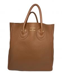 YOUNG & OLSEN The DRYGOODS STORE（ヤングアンドオルセン ザ ドライグッズストア）の古着「レザートートバッグ」｜ブラウン