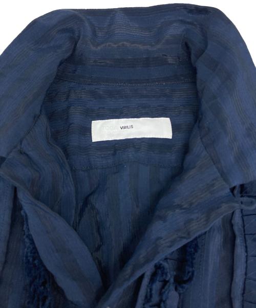 TOGA VIRILIS（トーガ ビリリース）TOGA VIRILIS (トーガ ビリリース) フリルシャツ ネイビー サイズ:46の古着・服飾アイテム