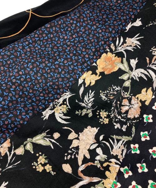 FUMIE=TANAKA（フミエタナカ）FUMIE=TANAKA (フミエタナカ) patch long sk/パッチ ロング スカート ネイビー サイズ:2の古着・服飾アイテム