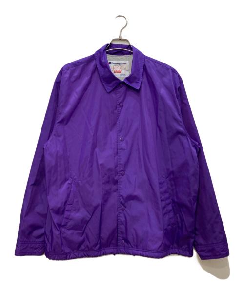 Champion（チャンピオン）Champion (チャンピオン) Supreme (シュプリーム) Coaches Jacket/コーチジャケット パープル サイズ:Ｌの古着・服飾アイテム