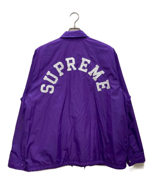 Champion（チャンピオン）Champion (チャンピオン) Supreme (シュプリーム) Coaches Jacket/コーチジャケット パープル サイズ:Ｌの古着・服飾アイテム
