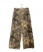CAMPHOR WOODカンファーウッド）の古着「wide baggy real tree painter trousers/ワイドバギーリールツリーペインタートラウザーズ」｜ベージュ