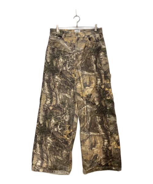 CAMPHOR WOOD（カンファーウッド）camphor wood (カンファーウッド) wide baggy real tree painter trousers/ワイドバギーリールツリーペインタートラウザーズ ベージュ サイズ:Ｌの古着・服飾アイテム
