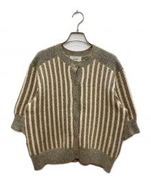 CLANE（クラネ）の古着「VINTAGE MOM KNIT CD」｜ベージュ×グレー