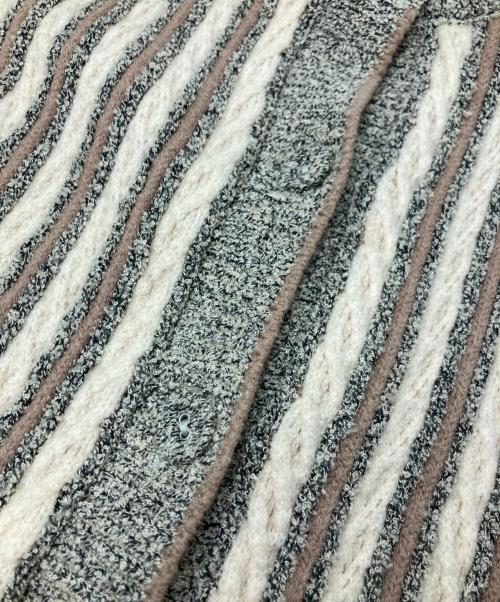 CLANE（クラネ）CLANE (クラネ) VINTAGE MOM KNIT CD ベージュ×グレー サイズ:1の古着・服飾アイテム