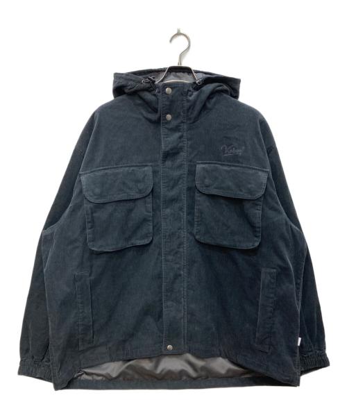 KEBOZ（ケボズ）KEBOZ (ケボズ) CORDUROY HOODED JACKET/コーデュロイ フーデッド ジャケット チャコールグレー サイズ:ＸＬの古着・服飾アイテム