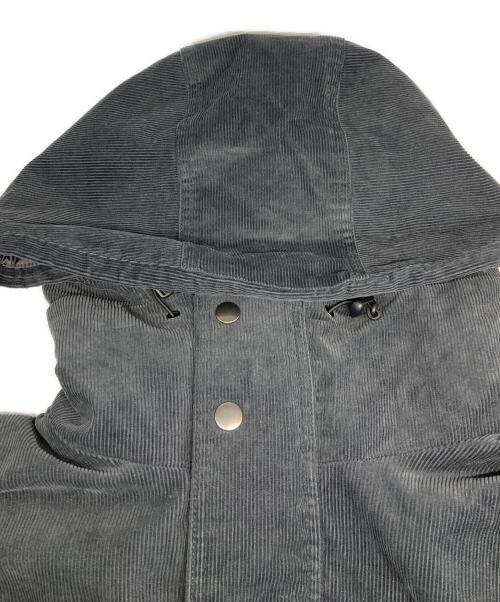 KEBOZ（ケボズ）KEBOZ (ケボズ) CORDUROY HOODED JACKET/コーデュロイ フーデッド ジャケット チャコールグレー サイズ:ＸＬの古着・服飾アイテム