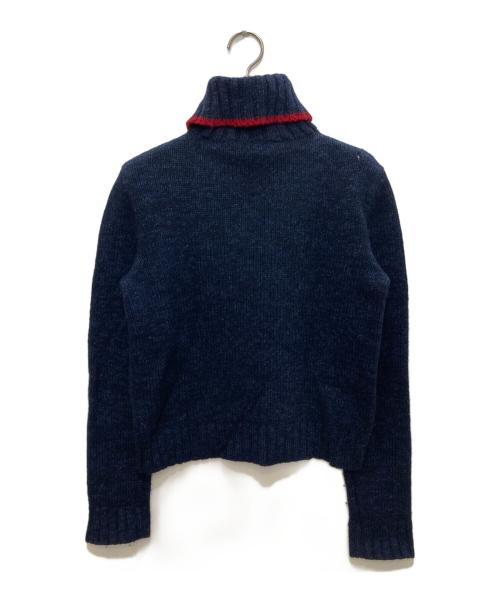 RALPH LAUREN（ラルフローレン）RALPH LAUREN (ラルフローレン) ワンスタータートルネックニット ネイビー サイズ:Lの古着・服飾アイテム