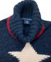 中古・古着 RALPH LAUREN (ラルフローレン) ワンスタータートルネックニット ネイビー サイズ:L：8000円