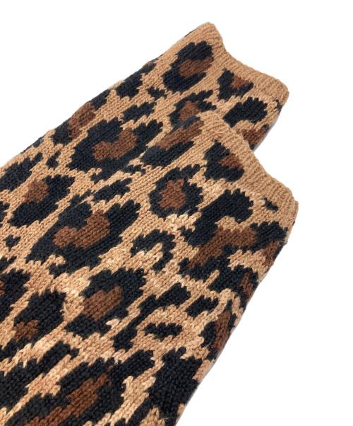 LAUREN RALPH LAUREN（ローレンラルフローレン）LAUREN RALPH LAUREN (ローレンラルフローレン) レオパードニット イエロー サイズ:Ⅿの古着・服飾アイテム