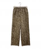 CLOTH&CROSSクロスアンドクロス）の古着「レオパードパンツ」｜ブラウン