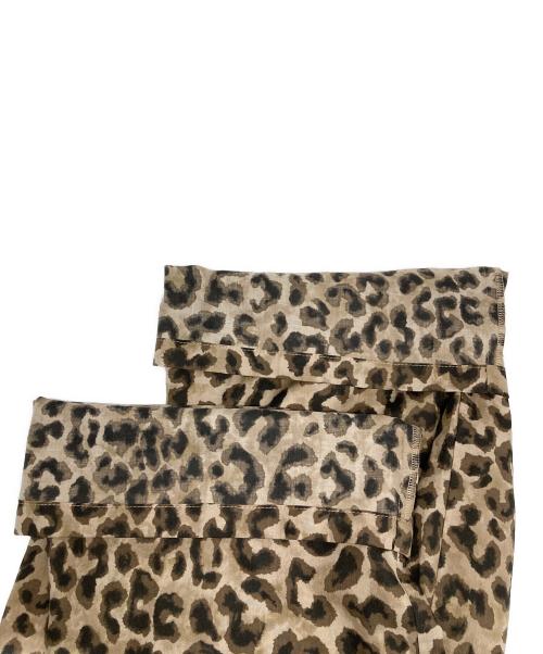 CLOTH&CROSS（クロスアンドクロス）CLOTH&CROSS (クロスアンドクロス) レオパードパンツ ブラウン サイズ:1の古着・服飾アイテム