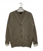 Pale Juteペールジュート）の古着「Bijou Bouton Cardigan/ビジュー ブトン カーディガン」｜ベージュ