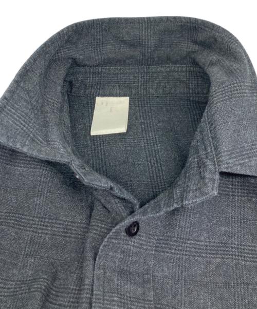 N.HOOLYWOOD（エヌ ハリウッド）N.HOOLYWOOD (エヌ ハリウッド) フランネルチェックシャツ グレー サイズ:36の古着・服飾アイテム
