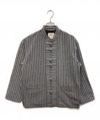 Snow peakスノーピーク）の古着「Herringbone Stripe ChinaJK」｜ネイビー
