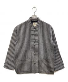 Snow peak（スノーピーク）の古着「Herringbone Stripe ChinaJK」｜ネイビー