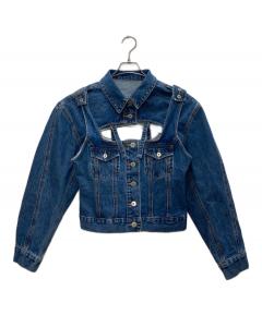 中古・古着通販】MIU MIU (ミュウミュウ) フリル付きデニムジャケット