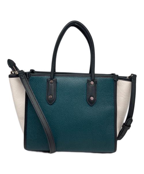 Kate Spade（ケイトスペード）Kate Spade (ケイトスペード) エラ ショルダーバッグ グリーン×ブラックの古着・服飾アイテム