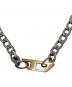 DIESEL (ディーゼル) チェーンネックレス シルバー：8000円