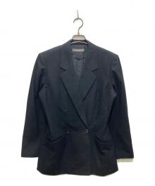 ISSEY MIYAKE（イッセイミヤケ）の古着「ダブルブレストジャケット」｜ブラック