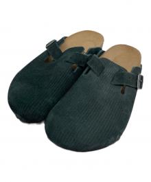 BIRKENSTOCK（ビルケンシュトック）の古着「Exclusive Boston Corduroy サンダル/エクスクルーシブ ボストン コーデュロイ サンダル」｜ブラック