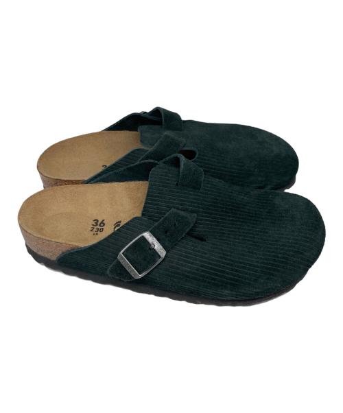 BIRKENSTOCK（ビルケンシュトック）BIRKENSTOCK (ビルケンシュトック) Exclusive Boston Corduroy サンダル/エクスクルーシブ ボストン コーデュロイ サンダル ブラック サイズ:23cmの古着・服飾アイテム