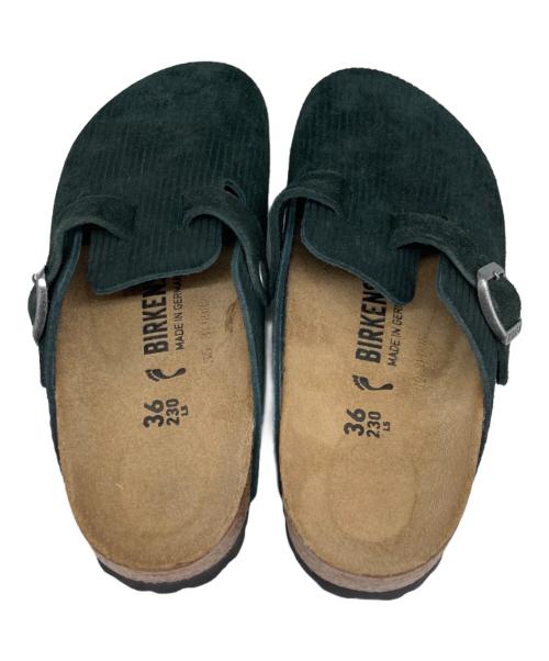 BIRKENSTOCK（ビルケンシュトック）BIRKENSTOCK (ビルケンシュトック) Exclusive Boston Corduroy サンダル/エクスクルーシブ ボストン コーデュロイ サンダル ブラック サイズ:23cmの古着・服飾アイテム