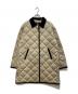 anuans（アニュアンス）の古着「テントシルエットキルティングコート」｜ベージュ×ブラック