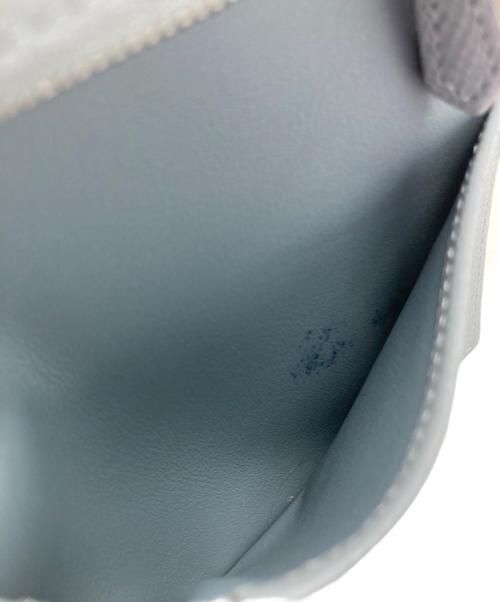 bonaventura（ボナベンチュラ）BONAVENTURA (ボナベンチュラ) シュリンクレザー 2つ折り財布 ブルーの古着・服飾アイテム