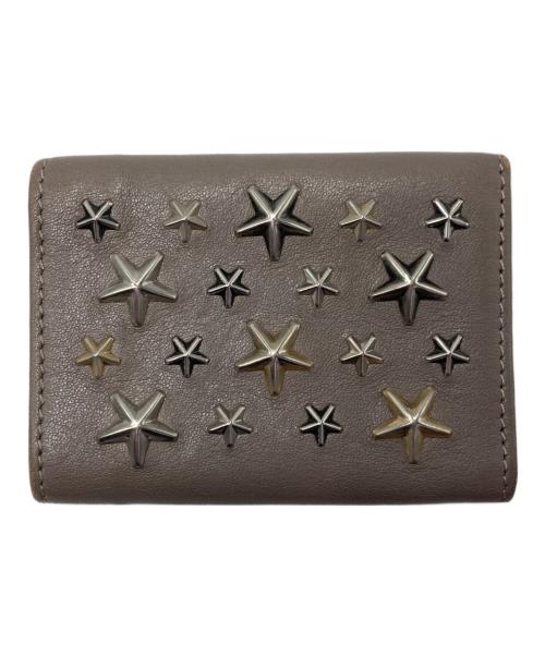 JIMMY CHOO（ジミーチュウ）JIMMY CHOO (ジミーチュウ) 3つ折り財布 ベージュの古着・服飾アイテム