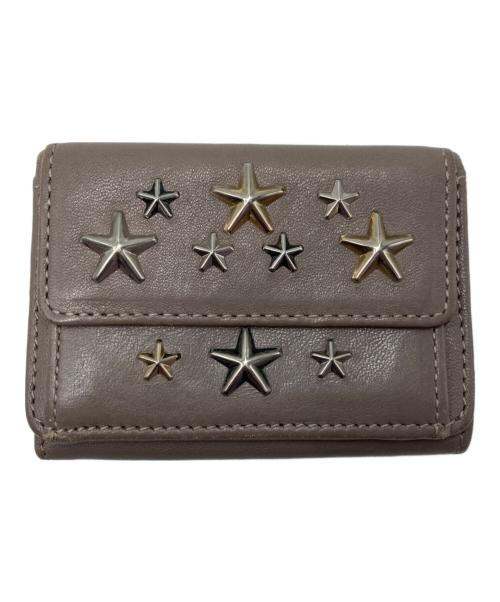 JIMMY CHOO（ジミーチュウ）JIMMY CHOO (ジミーチュウ) 3つ折り財布 ベージュの古着・服飾アイテム